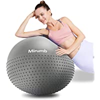 Mirumb Pelota de Ejercicio- Massage Balls Pelota de Pilates Yoga Ball 75CM 65CM 55CM con Bomba Anti Explosión para…